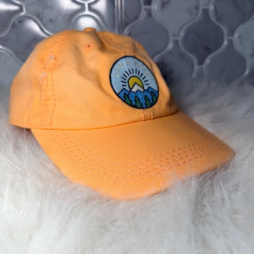 Life-is-good Women's Orange and Yellow Hat